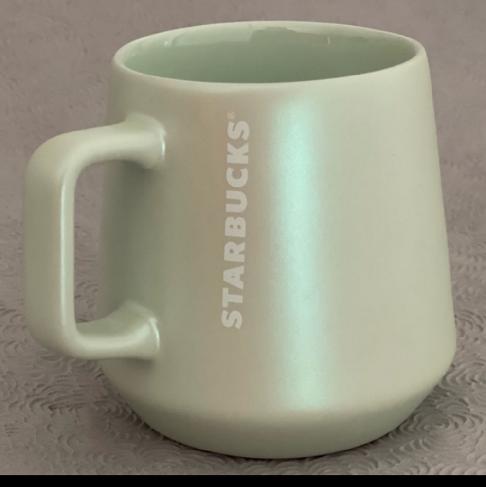 Starbucks Mint iridescent 12oz mugs-set of 2